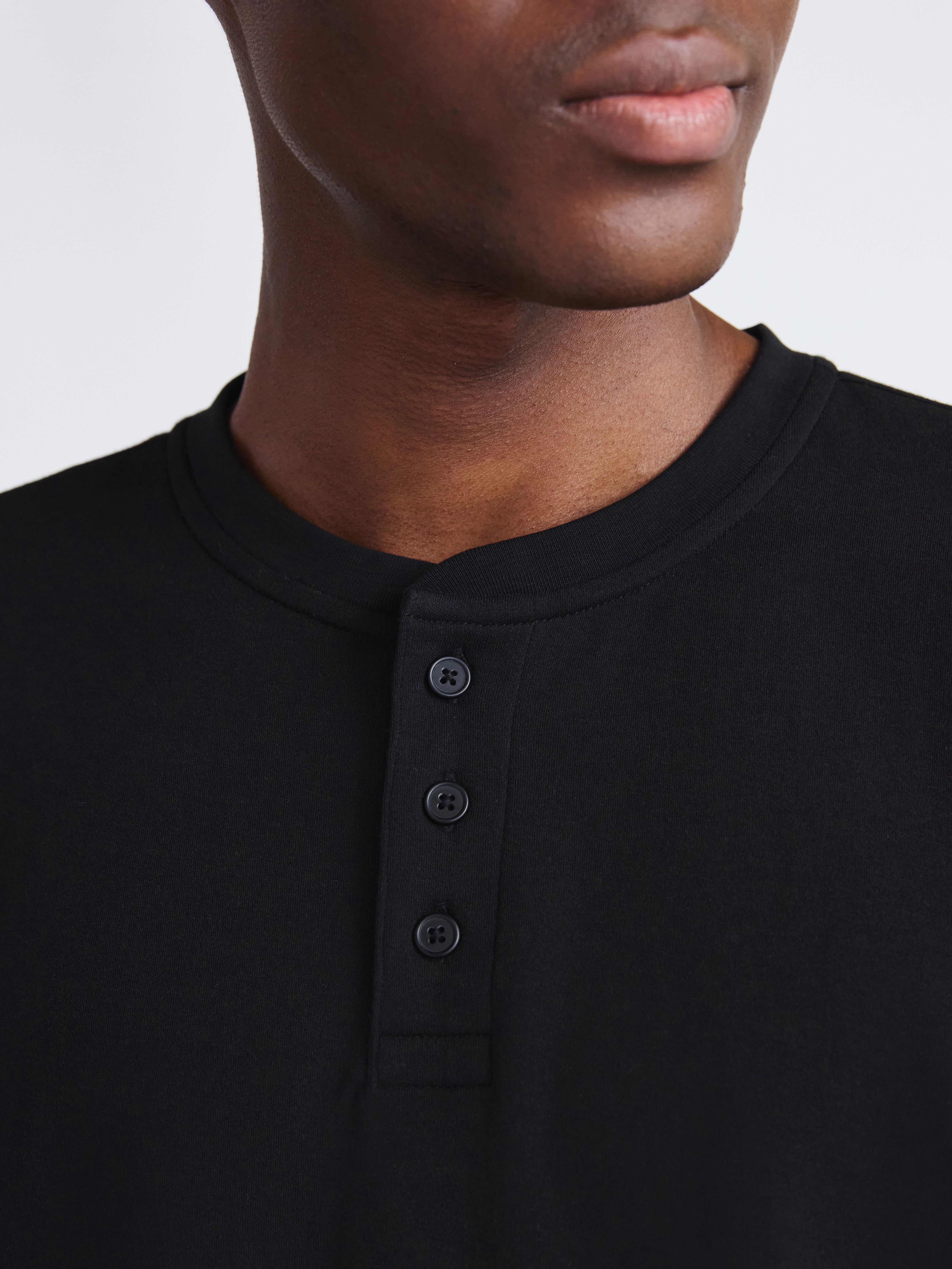 Free Assembly Men's Cotton Henley Shirt with Short Sleeves, Sizes XS-3XL
