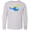 AC-Heather Grey, variant on Inktastic Blue Helicopter Long Sleeve Youth T-Shirt
