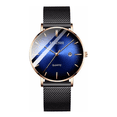 thumbnail image 1 of Reloj de Cuarzo Malubero Para Caballero Elegante Negro con Dorado, 1 of 3