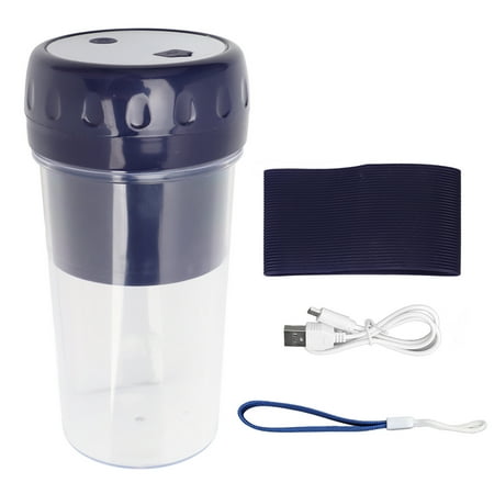

Portable Juicer 300ML Mini Blender Cup 1300mah Convenient For Office Blue