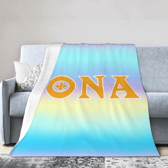 Iona College Logo Fleece Blanket, Very Soft Microfiber Flannel Blanket for Couch Warm and Cozy for All Seasons