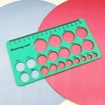thumbnail image 4 of 1/2PCS Practical Clear Geometric Ruler Plastic Measuring Templates Ruler for Office School Building Formwork Drawing Stationery Style D 1pc, 4 of 6