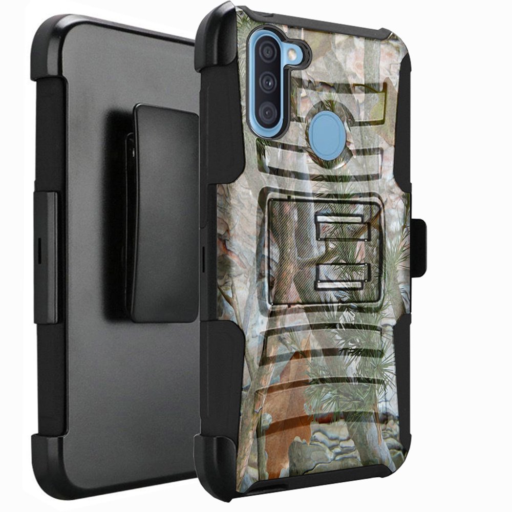 DALUX Hybrid Kickstand Holster Phone Case Compatible with SAMSUNG GALAXY A11 (2020) Camo