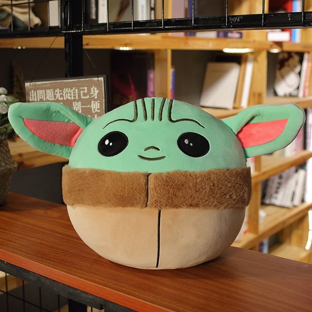 10/13Cm Disney Kawaii Plush Toys Baby Yoda Anime Cartoon Stuffed Toys Figure Doll Kawaii Star Wars Cute Toys for Children Gifts zhangyuxiang LED