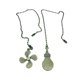 thumbnail image 1 of Cadena colgante de metal con forma de ventilador de techo de moda con bola de cuentas estilo A, 1 of 9