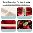 thumbnail image 3 of Cherry Travel Portable Jewelry Organizer: Square Jewelry Box Storage Case and Display for Rings, Earrings, Necklaces, Bracelets, and More - Suitable for Girls and Women, 3 of 6