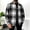 c02Black, variant on Men's Flannel Plaid Shirts Lapel Button Down Jacket Shacket Lightweight Long Sleeve Casual Fall Gingham Cardigan Gray S