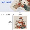 thumbnail image 5 of Napkin Satin Napkin 20*20 Inchx4 Kitchen Towel Dinner Plate Towel Decorative Towel Napkin Tea Towel Suitable For Kitchen Table Warm Christmas Snow Man, 5 of 8