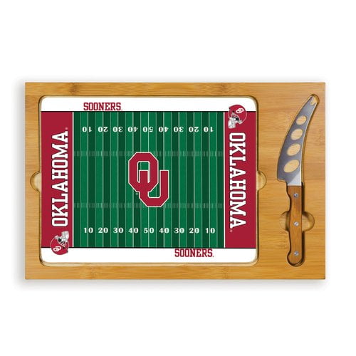 Picnic Time NCAA Football Icon Cutting Cheese Tray