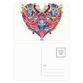 thumbnail image 1 of Corazon cartas patrón geométrico Set cumpleaños gracias tarjeta postal correo lado 20pcs, 1 of 3