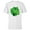 White, variant on Marvel Hulk Outline Four-Leaf Clovers Green St Patrick’s Day - Short Sleeve T-Shirt for Kids - Customized-White