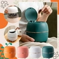 thumbnail image 3 of CNKOO Mini Desktop Bin With Lid  Press Type With Removable Inner Plastic Small Trash Can For Bathroom Vanity Table Waste, 3 of 6