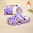 thumbnail image 6 of Gubotare Slippers Toddler Girls Soft Plush House Slippers Boys Girls Plush Warm Shoes (Purple,11 Little Kid), 6 of 8