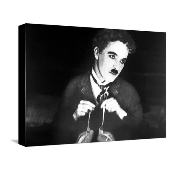 Art.com The Gold Rush, Charlie Chaplin, 1925 Stretched Canvas Print Wall Art, 16" x 12"