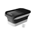 thumbnail image 1 of Dog Cat Food Storage Container, Food Storage Box, Large Capacity Sealed Can with Transparent Sliding Lid, Rice Storage Bin Rice Box for Nuts Black, 1 of 8