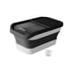 thumbnail image 1 of Contenedor de almacenamiento de comida para mascotas, perros y gatos, organizador de arroz a prueba de fugas, grande, 10 kg Negro, 1 of 9