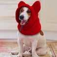thumbnail image 7 of Winter Dog Hat Fleece Pullover | Adjustable Warm Pet Hat for Small & Medium Dogs | Soft Polyester, Solid Black/Red/Blue | Cozy Outdoor Protection, Lightweight, Durable, Cute Embroidery, 7 of 7