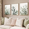 thumbnail image 4 of Set of 3 Unframed Boho Green Botanical Leaf Wall Art Poster Canvas Print Minimalist Olive Tree Painting for Apartment,Living Room,Bedroom,Modern Home Decoration, 4 of 4