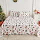 thumbnail image 1 of GOGREEN Juego de Sábanas Navideñas 4 Piezas Tamaño Cal King, Bolsillos Profundos 16 Pulgadas, Microfibra de Poliéster Suave con Estampado Festivo, Ideal para Decoración y Regalo, 1 of 8