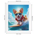 thumbnail image 2 of Paint by Numbers Kit for Adults, Surfing Corgi Adventure Ocean Fun Paint by Numbers, Easy Paint by Numbers Kit for Adults Beginner, DIY Adult Paint by Number Kits on Canvas, 12x16in Home Decor, 2 of 7