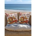 thumbnail image 5 of Outdoor Pillows Waterproof, Fall Truck Pumpkins Bedding Throw Pillows with Insert for Couch Sofa Bed, Thanksgiving Maple Leaves Brown Plaid 16x16 Inch Pillowcases Decorative Patio Pillow Set of 1, 5 of 8