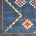 thumbnail image 5 of 2â€™ x 3â€™ Navy Blue Berber Pattern Scatter Rug, 5 of 5