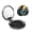 Round Shape, variant on Raven Moonlight Starry Art Portable Double-Sided Face Mirror Round Shape, Magnifying Compact Pocket Mirror with PU Leather Cover