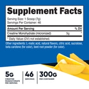Nutricost Creatine Monohydrate Powder Pineapple Mango Flavored, 300 Grams - (5 Grams Per Serving)
