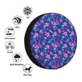 thumbnail image 3 of Bingfone Blue Skull Leaf Spare Tire Cover Weatherproof Universal Wheel Protectors for RV Camper Travel Trailer SUV Truck-14 inch, 3 of 8