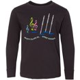 thumbnail image 3 of Inktastic Flute Player Treble Long Sleeve Youth T-Shirt, 3 of 5