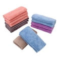 thumbnail image 4 of 8Pcs Coral Fleece Absorption Supple Square Towels Washcloths Facecloths, 4 of 9