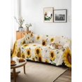 thumbnail image 3 of Vintage Sunflowers Couch Cover for Dogs, Elegant Pastoral Watercolor Botanical Washable Sofa Covers Slipcover for Pets Dogs Futon Cover, Couch Recliner Covers, Oversized Chair Slipcover 71"x91", 3 of 9