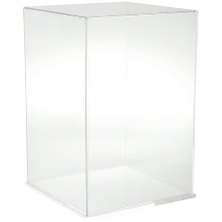 Plymor Clear Acrylic Display Case with Clear Base, 12" W x 12" D x 18" H