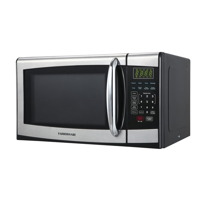 BLACK+DECKER 0.9 cu ft 900W Microwave Oven - Stainless Steel