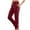 Red, variant on Guluxicc Womens Gym Pants Casual Drawstring Elastic Waist Pants with Pockets Running Athletic Activewear