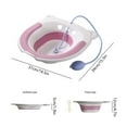 thumbnail image 5 of Usloyux Under $5 Portable Sitz Bath, Collapsible Toilet Seat Basin, Personal Hygiene Cleaning Tool with Flusher Hose, Elderly Care Product, 5 of 9