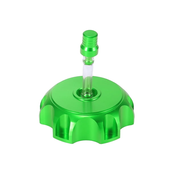 Aluminio Aleación Motocicleta Gas Combustible Tanque Tapa Verde 1 Juego