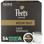 Peet's Coffee Café Domingo Medium Roast Single Serve Coffee Pods, 54 Count