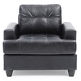 thumbnail image 4 of Glory Furniture Sandridge Faux Leather Chair in Black, 4 of 6