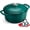 Forest Green, variant on Refined Enameled Cast Iron Dutch Oven 5.5QT with Lid & Wide Handles, Oven Safe to 500°F, Heavy-Duty Braising Pot with Cookbook & Cotton Potholders for Stews, Roasting, Bread Baking