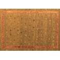 thumbnail image 1 of Ahgly Company Indoor Rectangle Abstract Orange Modern Area Rugs, 5' x 7', 1 of 4