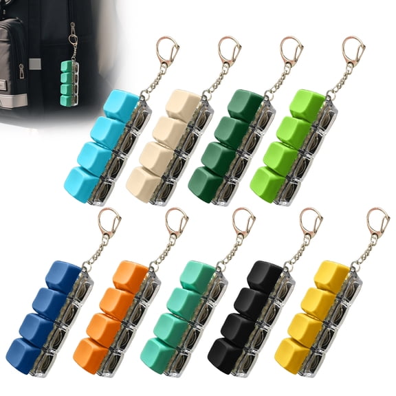 Ferjadq Keyboard F1dget Toys for Adults Keyboard Clicker with LED Light Keychain Sensory Fun Toys Gifts for Anxiety Decompression(Black)