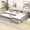 Gray, variant on Upholstered Gray Daybed with Storage / Comfortable Seating, Sleeps Three