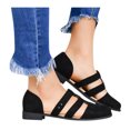 thumbnail image 3 of asdoklhq Womens Espadrilles,Womens Flat Casual Single Shoe Ladies Comfortable Round Toe Buckle Strap Sandals, 3 of 5