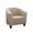 Light Mocha, variant on Stretch Barrel Chair Slipcover, Elastic Armchair & Club Chair Cover, Removable Furniture Protector for Living Room & Bedroom