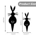 thumbnail image 3 of Metal Yard Stakes Yard Decor Metal Garden Decorative Animal Stake Decor Patio Decorations Outdoor Metal Statue For Yard Decor，1 Rabbit Inserted On The Ground, 3 of 8