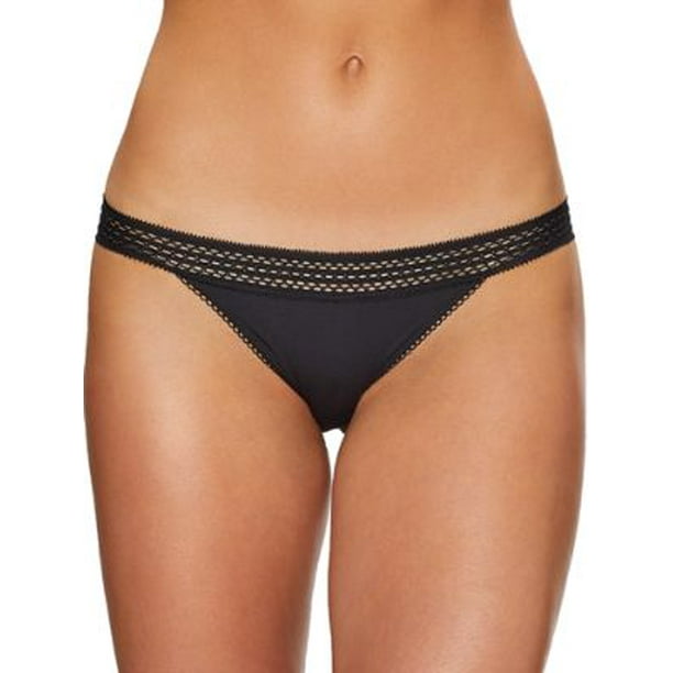 DKNY DKNY Womens Classic Cotton Lace Trim Bikini StyleDK5006