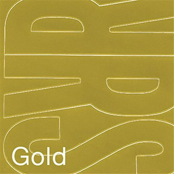 Graphic Products D3220-GOLD Gothique-Vinyle Lettres Set&44; Or