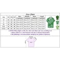 thumbnail image 2 of Wyzesi Chemise Blanche pour Hommes, Chemise Décontractée Imprimée pour la Saint-Patrick, Manches Courtes, Col Mao, Chemise de Compression, Manches Longues, Rouge, 2 of 3