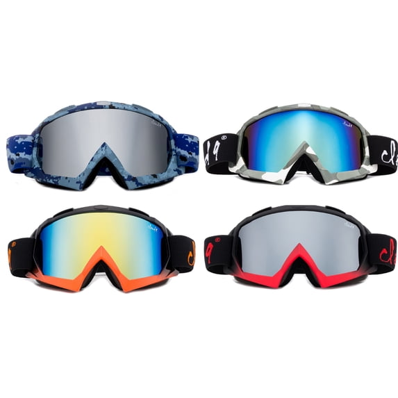 Cloud 9 - Snow Goggles "Gorilla" Adult Camo Anti-Fog Dual Lens UV400 Snowboarding Ski (1 Pair only, choose your color)
